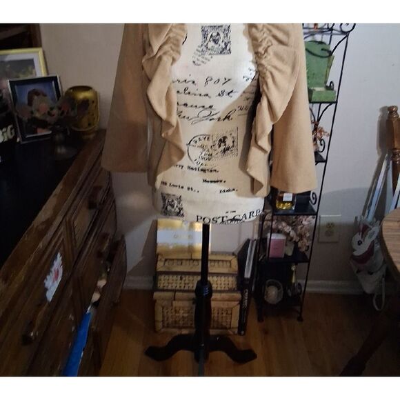 Anthropologie Tabitha Tan Ruffle Jacket Size 6 - Picture 4 of 12